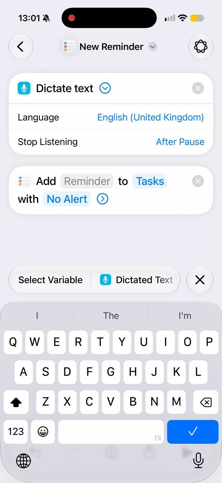Use your spoken words as the title
